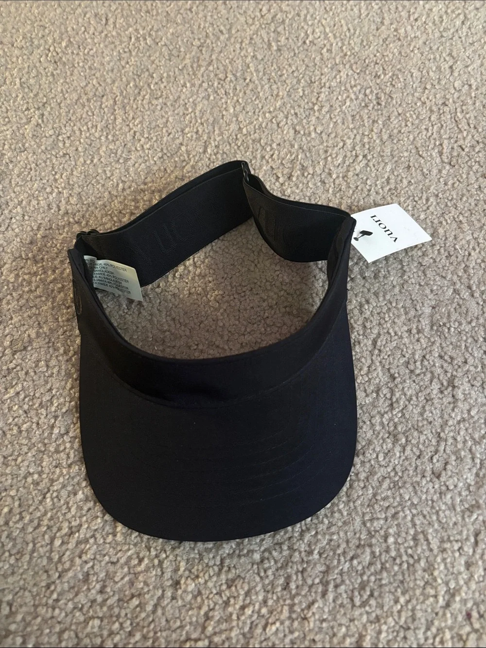 Vuori Black Women's Sun Visor NWT